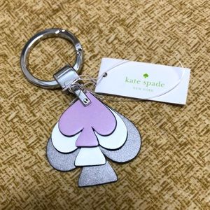 BN Kate Spade KeyChain KeyFob 3 clovers